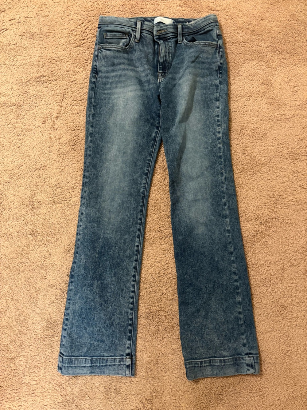 Women's Dark Blue Flare/Slight Wide Leg Jeans